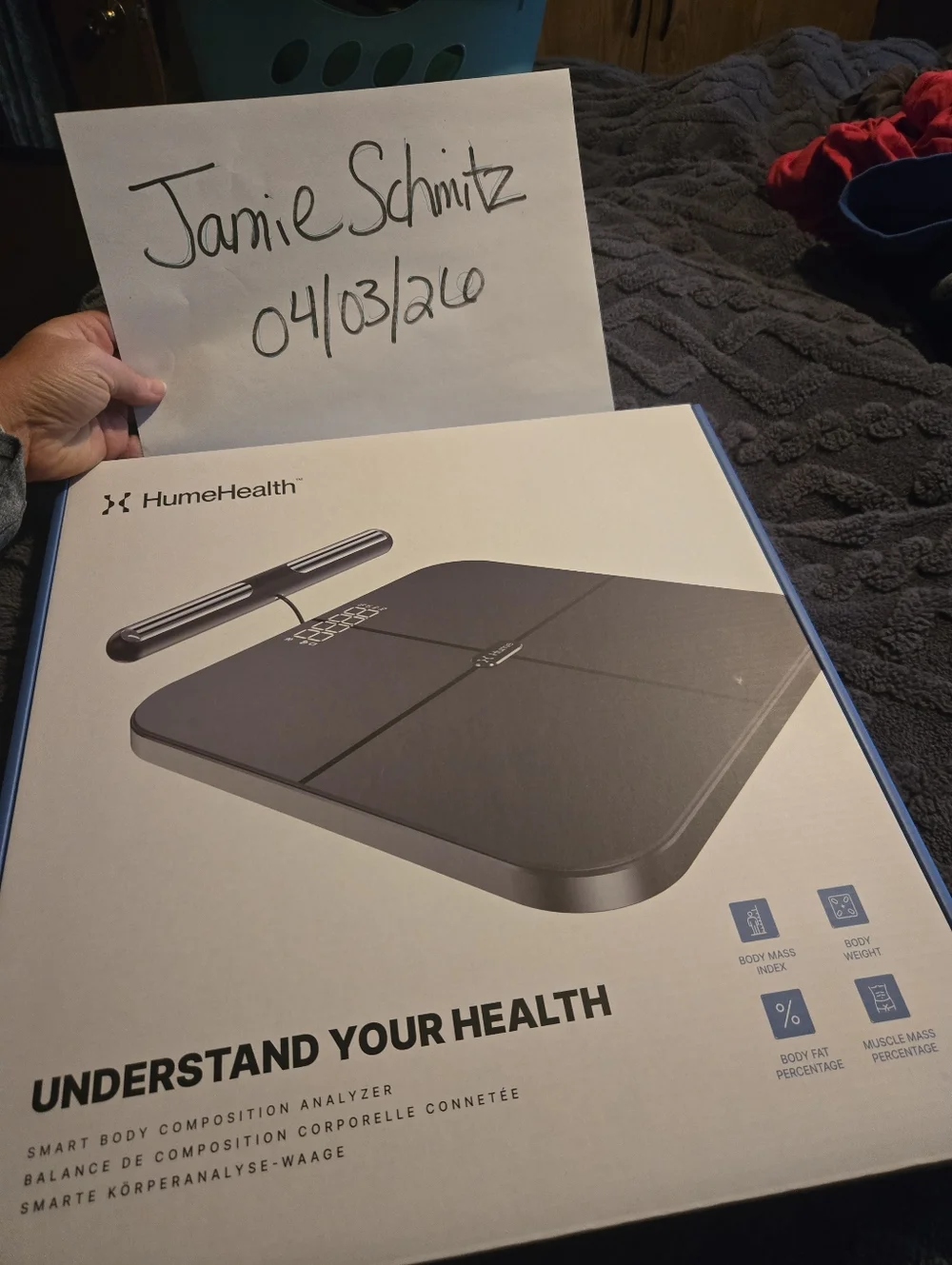 HumeHealth Smart Body Composition Analyzer - Black - Picture 1 of 1